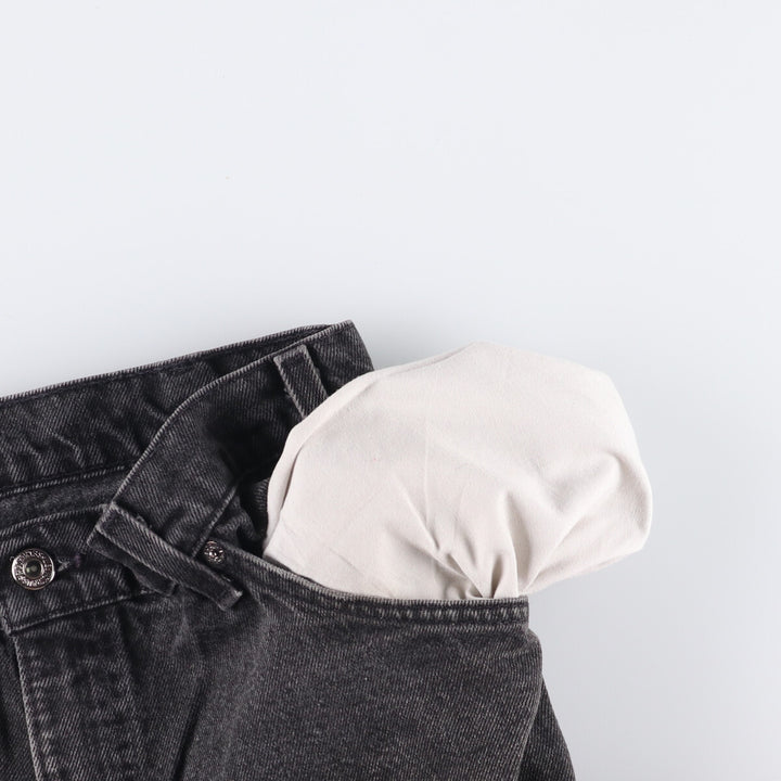 90'S Levi's 36550-4159 Orange Tab Black Denim Shorts, Men's Size 36 (Vintage) unclear black type Vintage Second Hand