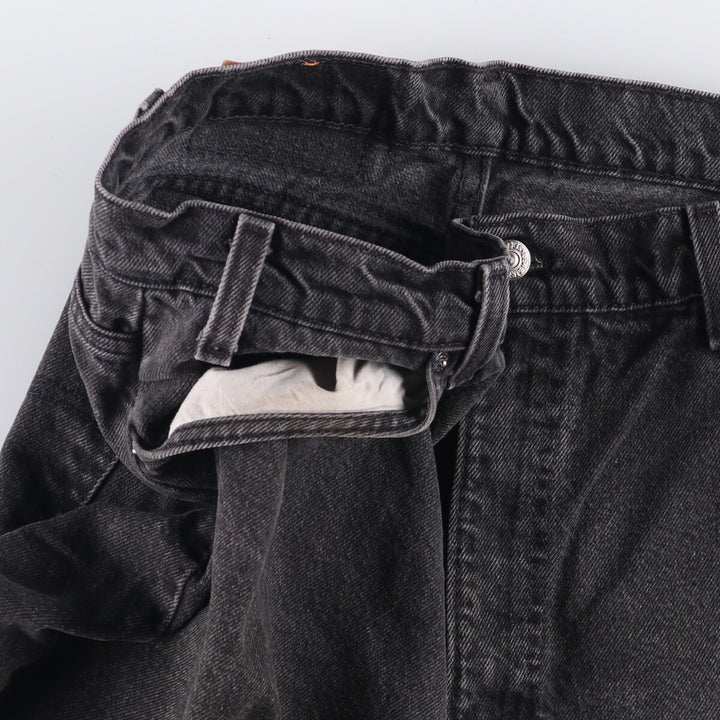 90'S Levi's 36550-4159 Orange Tab Black Denim Shorts, Men's Size 36 (Vintage) unclear black type Vintage Second Hand