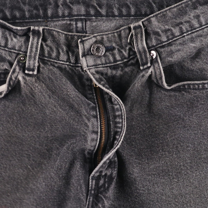 90'S Levi's 550-4159 Orange Tab Black Denim Shorts, Made in USA, Men's Size W31, Vintage cotton black type Vintage Second Hand