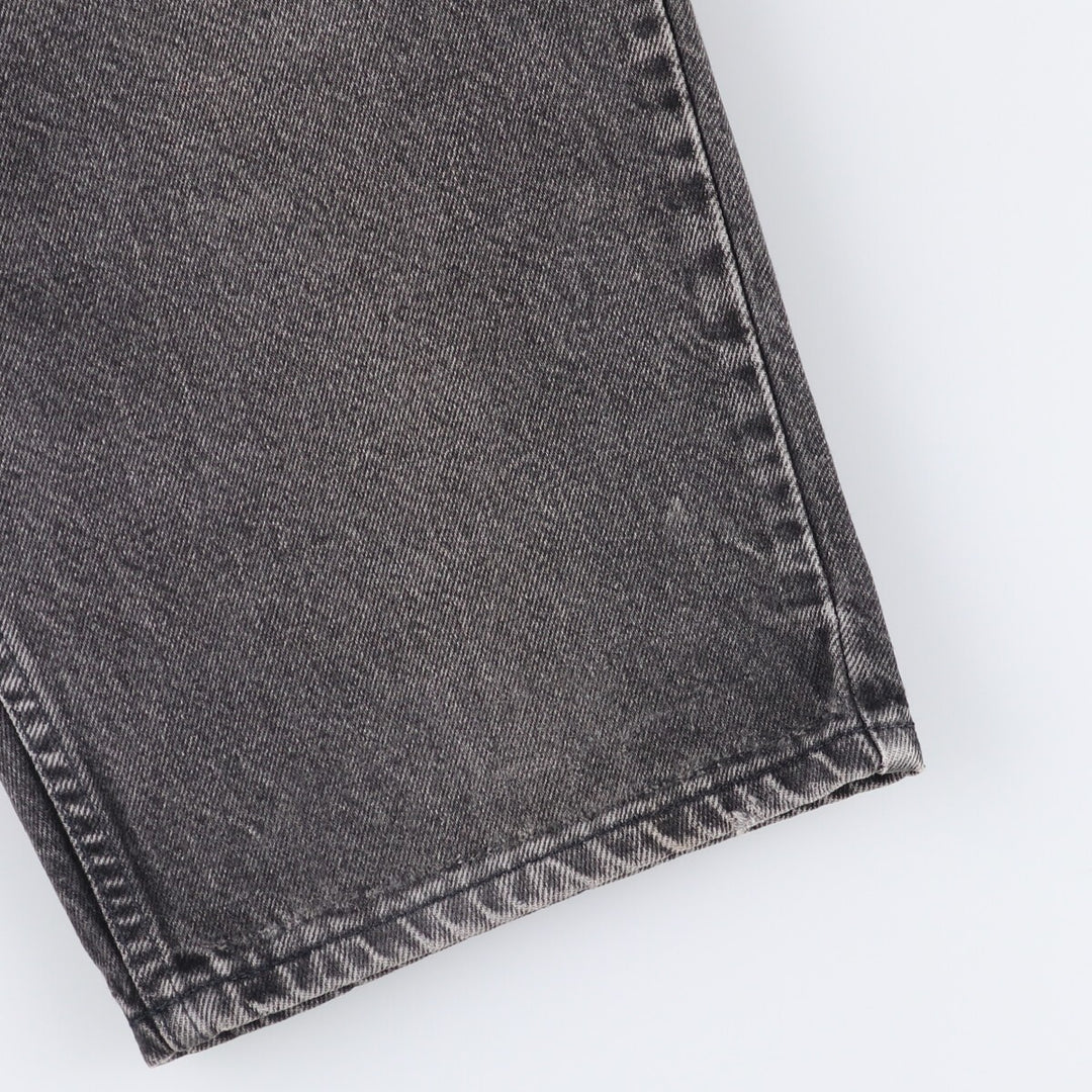 90'S Levi's 550-4159 Orange Tab Black Denim Shorts, Made in USA, Men's Size W31, Vintage cotton black type Vintage Second Hand