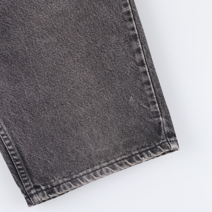 90'S Levi's 550-4159 Orange Tab Black Denim Shorts, Made in USA, Men's Size W31, Vintage cotton black type Vintage Second Hand