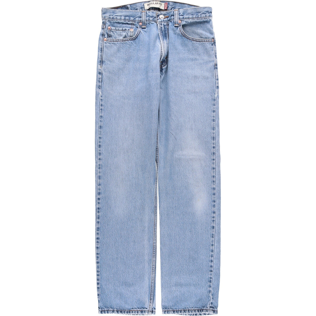 Levi's 505 REGULAR FIT tapered denim pants for men, size w33 cotton blue type Vintage Second Hand