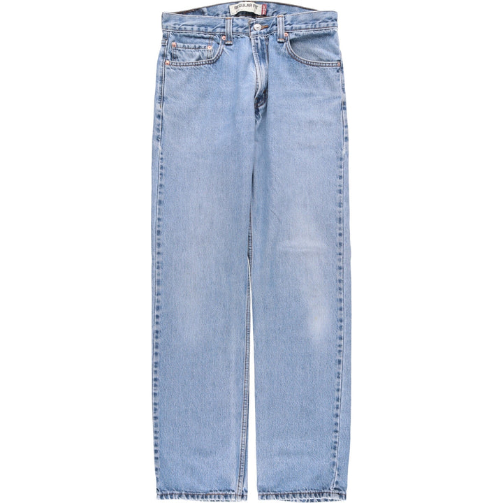 Levi's 505 REGULAR FIT tapered denim pants for men, size w33 cotton blue type Vintage Second Hand