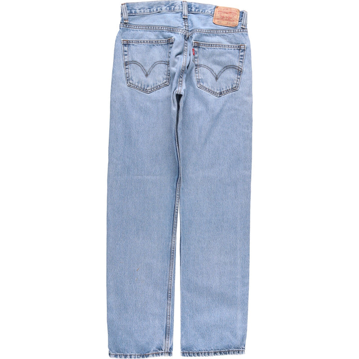 Levi's 505 REGULAR FIT tapered denim pants for men, size w33 cotton blue type Vintage Second Hand