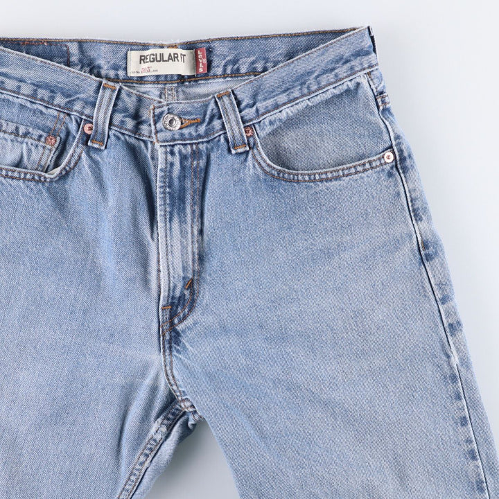 Levi's 505 REGULAR FIT tapered denim pants for men, size w33 cotton blue type Vintage Second Hand