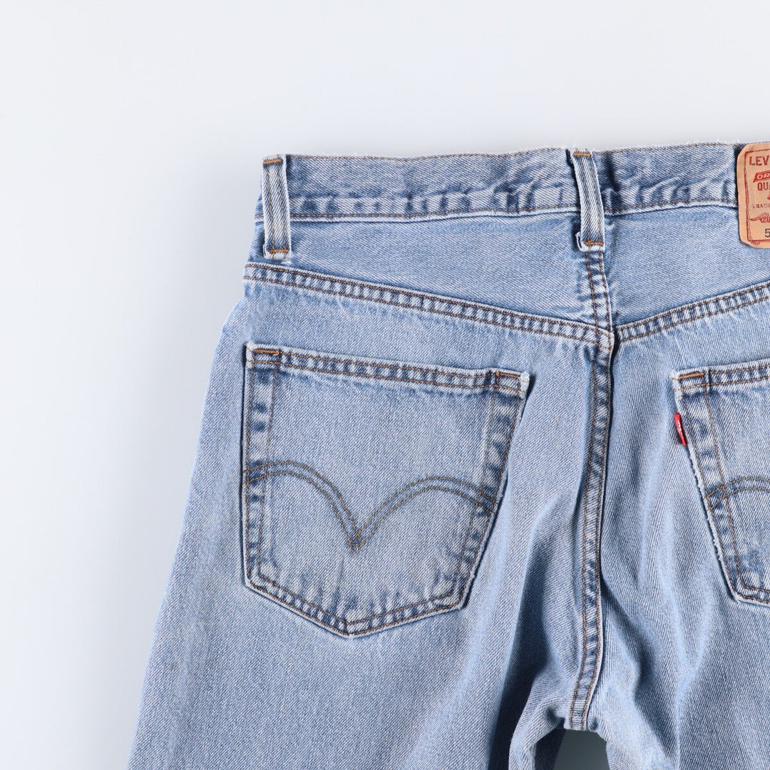 Levi's 505 REGULAR FIT tapered denim pants for men, size w33 cotton blue type Vintage Second Hand