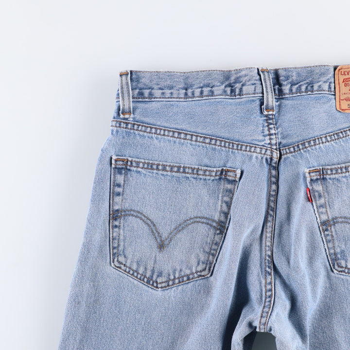 Levi's 505 REGULAR FIT tapered denim pants for men, size w33 cotton blue type Vintage Second Hand