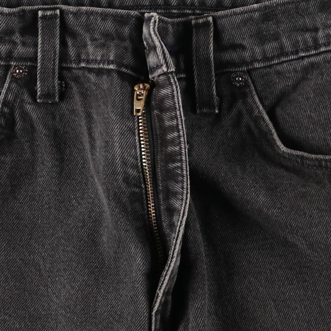 90'S Levi's 550 Relaxed Fit Tapered Leg Denim Pants with Orange Tab, Women's Size L (W30) cotton black type Vintage Second Hand