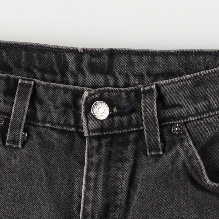 90'S Levi's 550 Relaxed Fit Tapered Leg Denim Pants with Orange Tab, Women's Size L (W30) cotton black type Vintage Second Hand