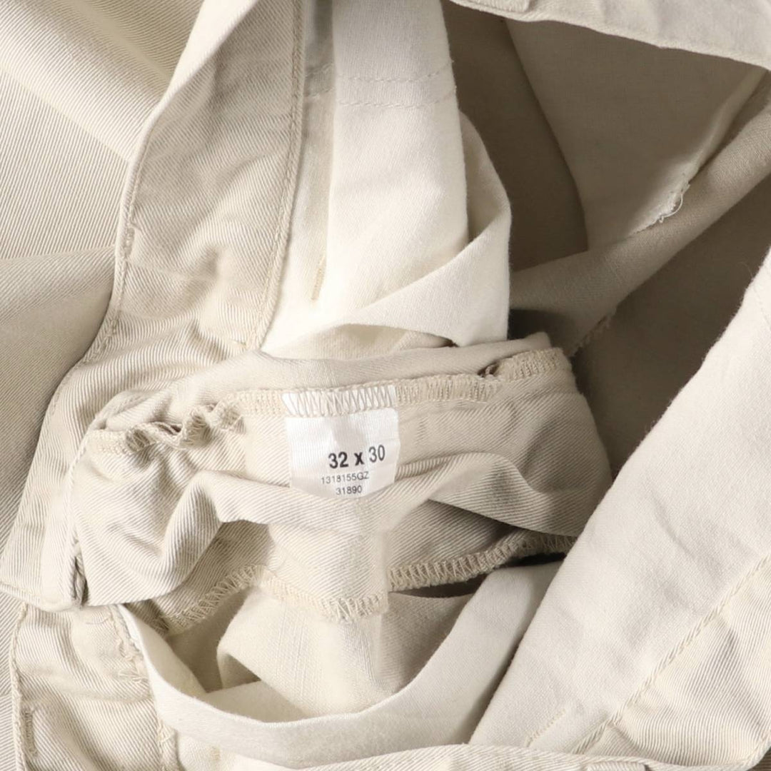 Ralph Lauren POLO by Ralph Lauren Two-pleat Chino Pants, Women's XL (W32) cotton Beige type Vintage Second Hand