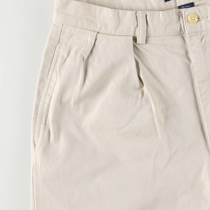 Ralph Lauren POLO by Ralph Lauren Two-pleat Chino Pants, Women's XL (W32) cotton Beige type Vintage Second Hand
