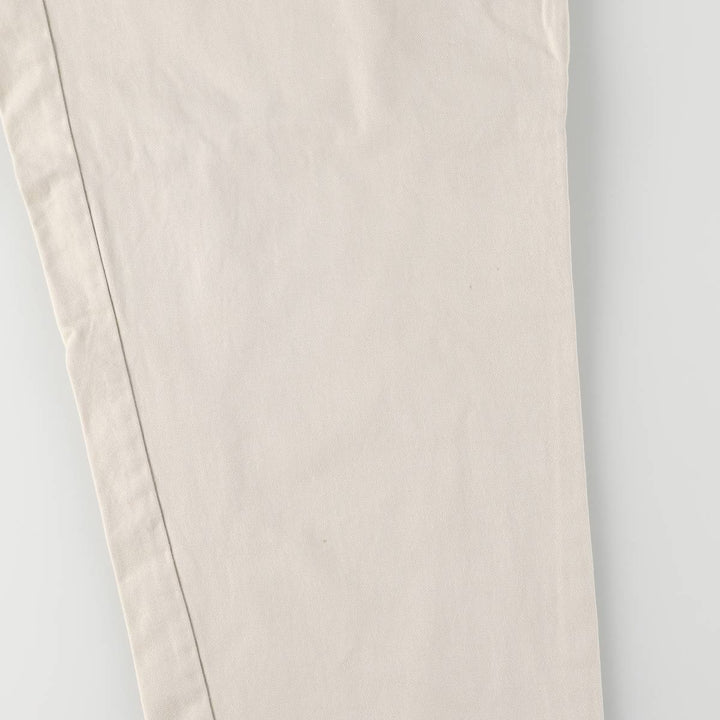 Ralph Lauren POLO by Ralph Lauren Two-pleat Chino Pants, Women's XL (W32) cotton Beige type Vintage Second Hand