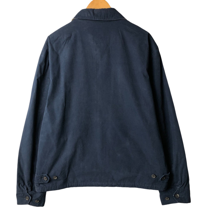 Ralph Lauren POLO RALPH LAUREN padded swing top sports jacket, men's size XL cotton navy blue type Vintage Second Hand