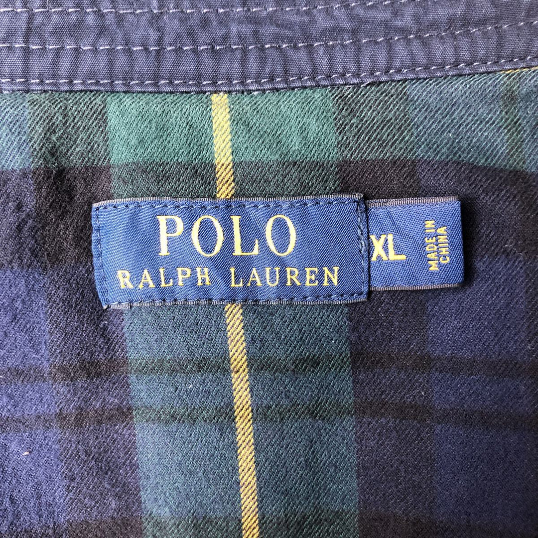 Ralph Lauren POLO RALPH LAUREN padded swing top sports jacket, men's size XL cotton navy blue type Vintage Second Hand