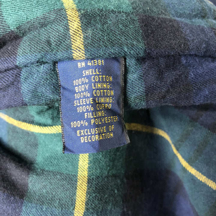 Ralph Lauren POLO RALPH LAUREN padded swing top sports jacket, men's size XL cotton navy blue type Vintage Second Hand