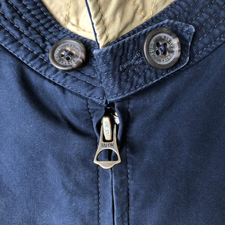 Ralph Lauren POLO RALPH LAUREN padded swing top sports jacket, men's size XL cotton navy blue type Vintage Second Hand