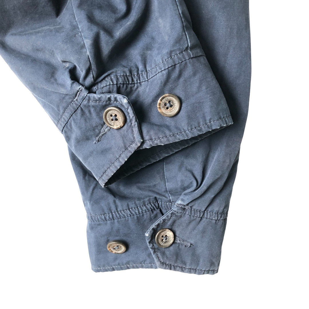 Ralph Lauren POLO RALPH LAUREN padded swing top sports jacket, men's size XL cotton navy blue type Vintage Second Hand