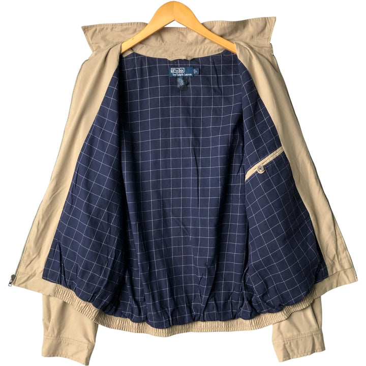 Ralph Lauren POLO by Ralph Lauren Swing Top Sports Jacket Men's L size polyester Beige type Vintage Second Hand