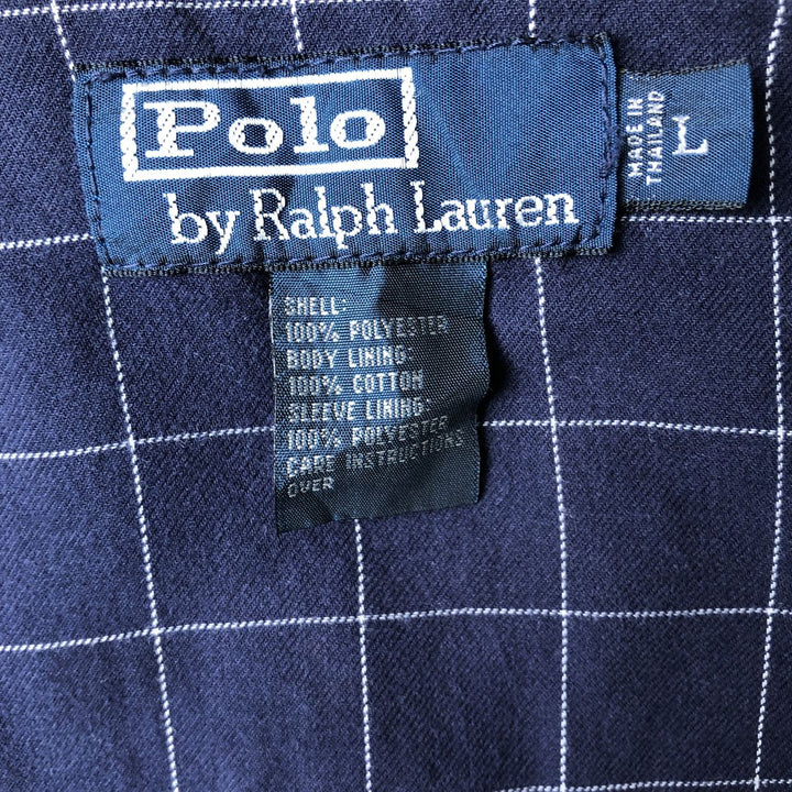 Ralph Lauren POLO by Ralph Lauren Swing Top Sports Jacket Men's L size polyester Beige type Vintage Second Hand