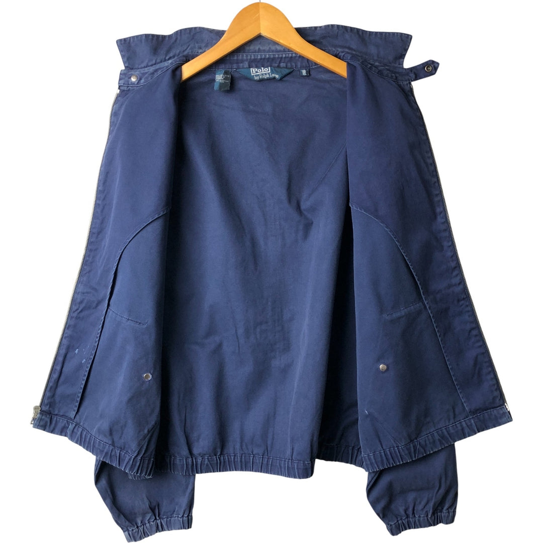 Ralph Lauren POLO by Ralph Lauren Swing Top Sports Jacket Men's XL cotton navy blue type Vintage Second Hand