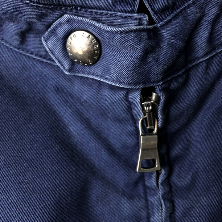 Ralph Lauren POLO by Ralph Lauren Swing Top Sports Jacket Men's XL cotton navy blue type Vintage Second Hand