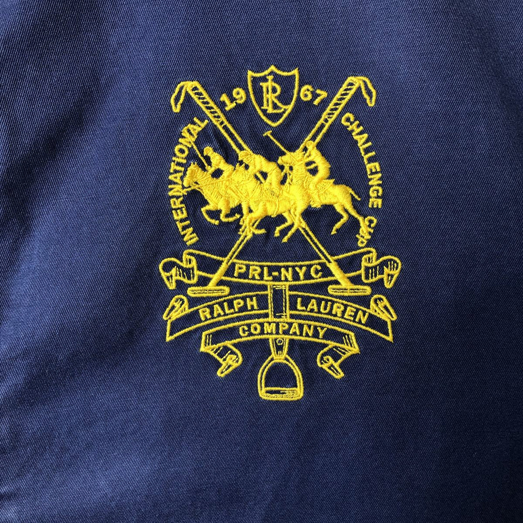 Ralph Lauren POLO by Ralph Lauren Swing Top Sports Jacket Men's XL cotton navy blue type Vintage Second Hand