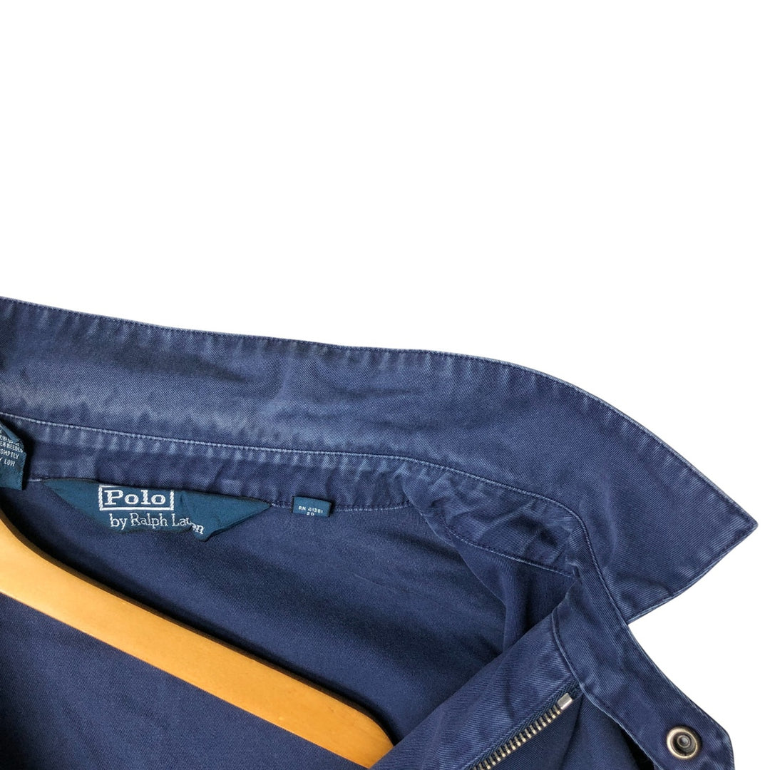 Ralph Lauren POLO by Ralph Lauren Swing Top Sports Jacket Men's XL cotton navy blue type Vintage Second Hand