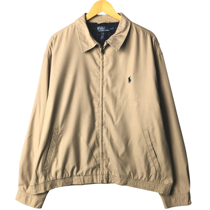 Ralph Lauren POLO by Ralph Lauren Swing Top Sports Jacket Men's XL polyester Beige type Vintage Second Hand