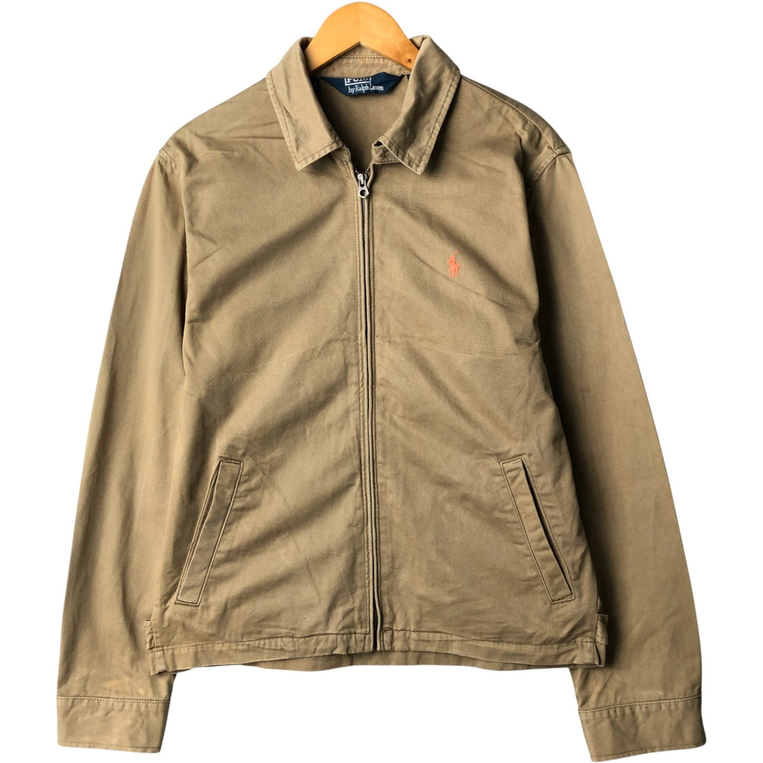 Ralph Lauren POLO by Ralph Lauren Swing Top Sports Jacket Men's L size cotton Khaki type beige Vintage Second Hand