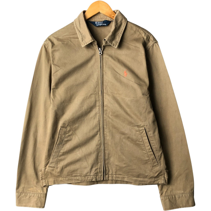 Ralph Lauren POLO by Ralph Lauren Swing Top Sports Jacket Men's L size cotton Khaki type beige Vintage Second Hand