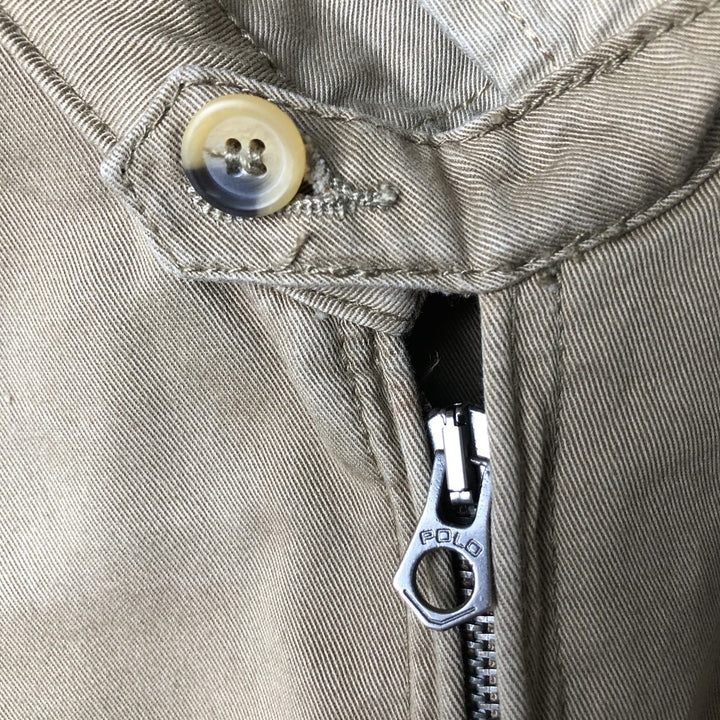 Ralph Lauren POLO by Ralph Lauren Swing Top Sports Jacket Men's L size cotton Khaki type beige Vintage Second Hand