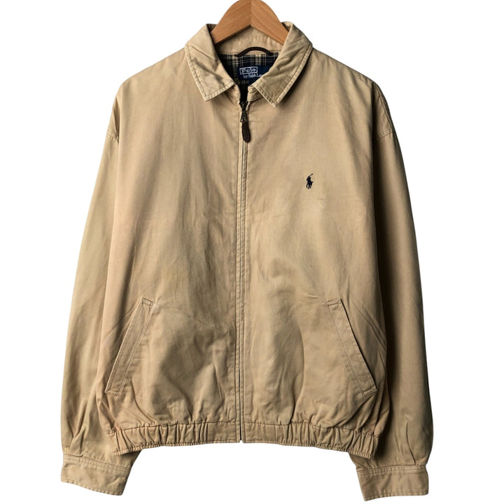 Ralph Lauren POLO by Ralph Lauren Swing Top Sports Jacket Men's L size cotton Beige type Vintage Second Hand