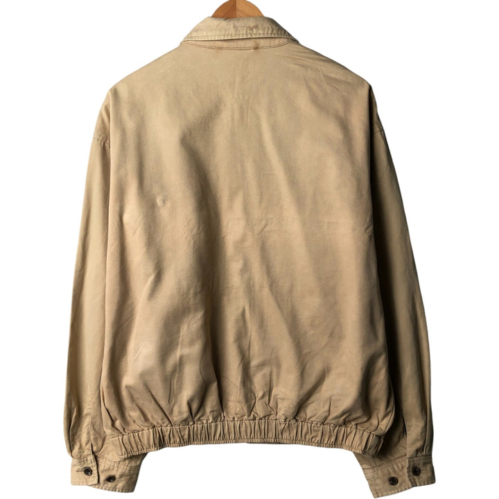 Ralph Lauren POLO by Ralph Lauren Swing Top Sports Jacket Men's L size cotton Beige type Vintage Second Hand