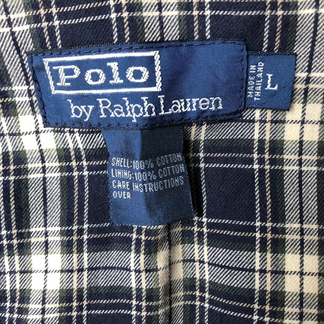 Ralph Lauren POLO by Ralph Lauren Swing Top Sports Jacket Men's L size cotton Beige type Vintage Second Hand
