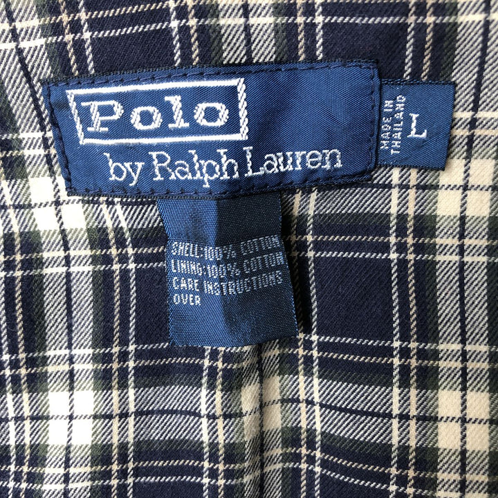 Ralph Lauren POLO by Ralph Lauren Swing Top Sports Jacket Men's L size cotton Beige type Vintage Second Hand