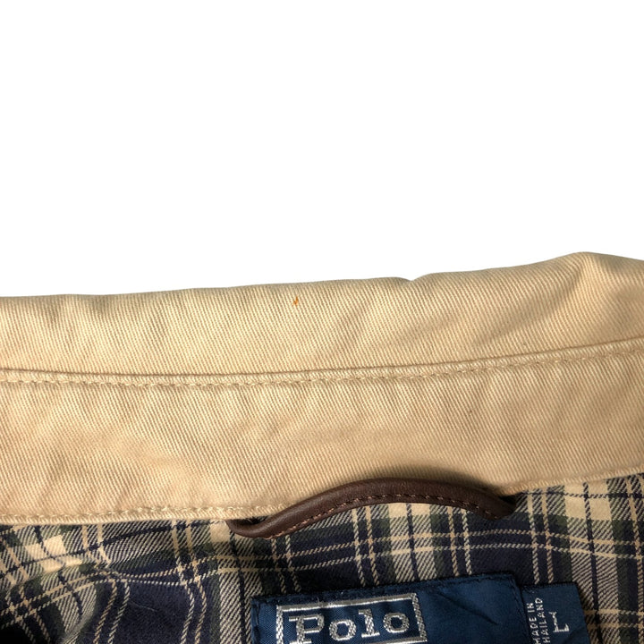 Ralph Lauren POLO by Ralph Lauren Swing Top Sports Jacket Men's L size cotton Beige type Vintage Second Hand