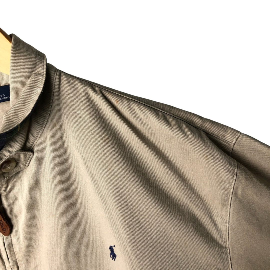 90'S Polo by Ralph Lauren swing top sports jacket, made in the USA, men's size M, vintage cotton Beige type Vintage Second Hand