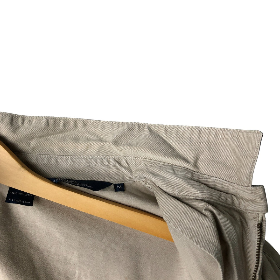 90'S Polo by Ralph Lauren swing top sports jacket, made in the USA, men's size M, vintage cotton Beige type Vintage Second Hand