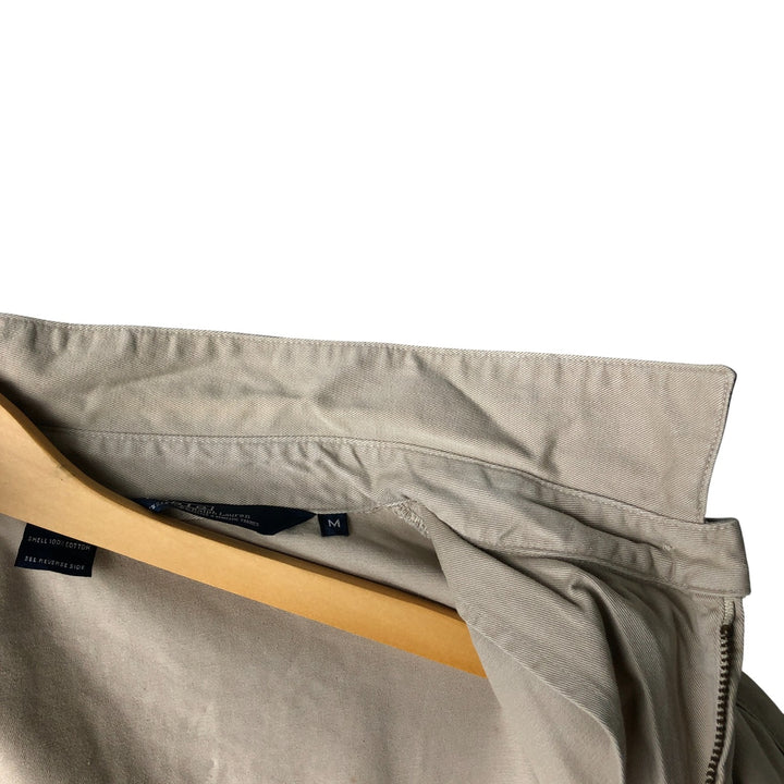 90'S Polo by Ralph Lauren swing top sports jacket, made in the USA, men's size M, vintage cotton Beige type Vintage Second Hand