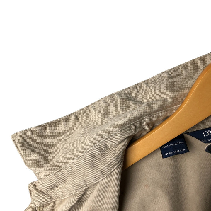 90'S Polo by Ralph Lauren swing top sports jacket, made in the USA, men's size M, vintage cotton Beige type Vintage Second Hand