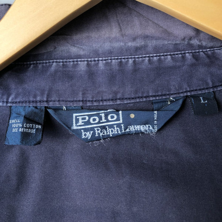 Ralph Lauren POLO by Ralph Lauren Swing Top Sports Jacket Men's L size cotton navy blue type Vintage Second Hand