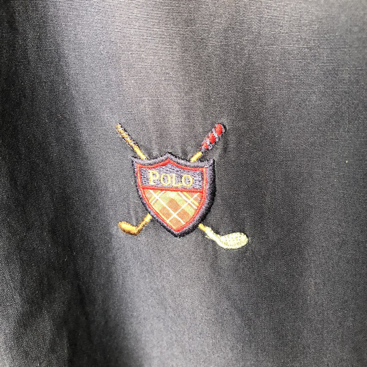 Ralph Lauren POLO by Ralph Lauren Swing Top Sports Jacket Men's L size cotton navy blue type Vintage Second Hand