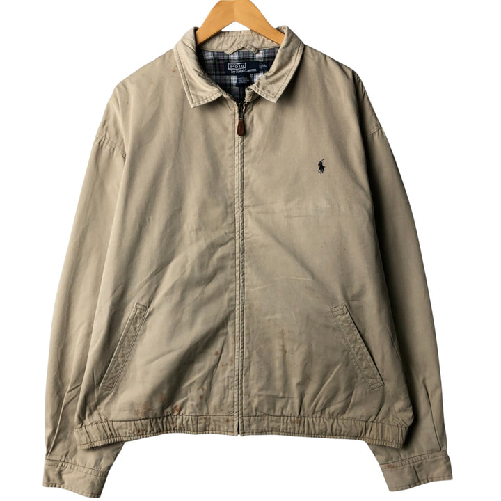 Ralph Lauren POLO by Ralph Lauren Swing Top Sports Jacket Men's XL cotton Beige type Vintage Second Hand