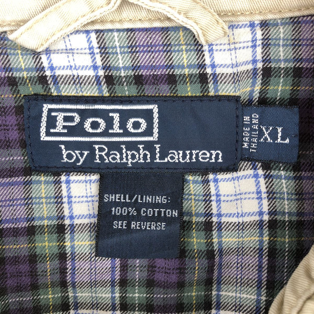 Ralph Lauren POLO by Ralph Lauren Swing Top Sports Jacket Men's XL cotton Beige type Vintage Second Hand