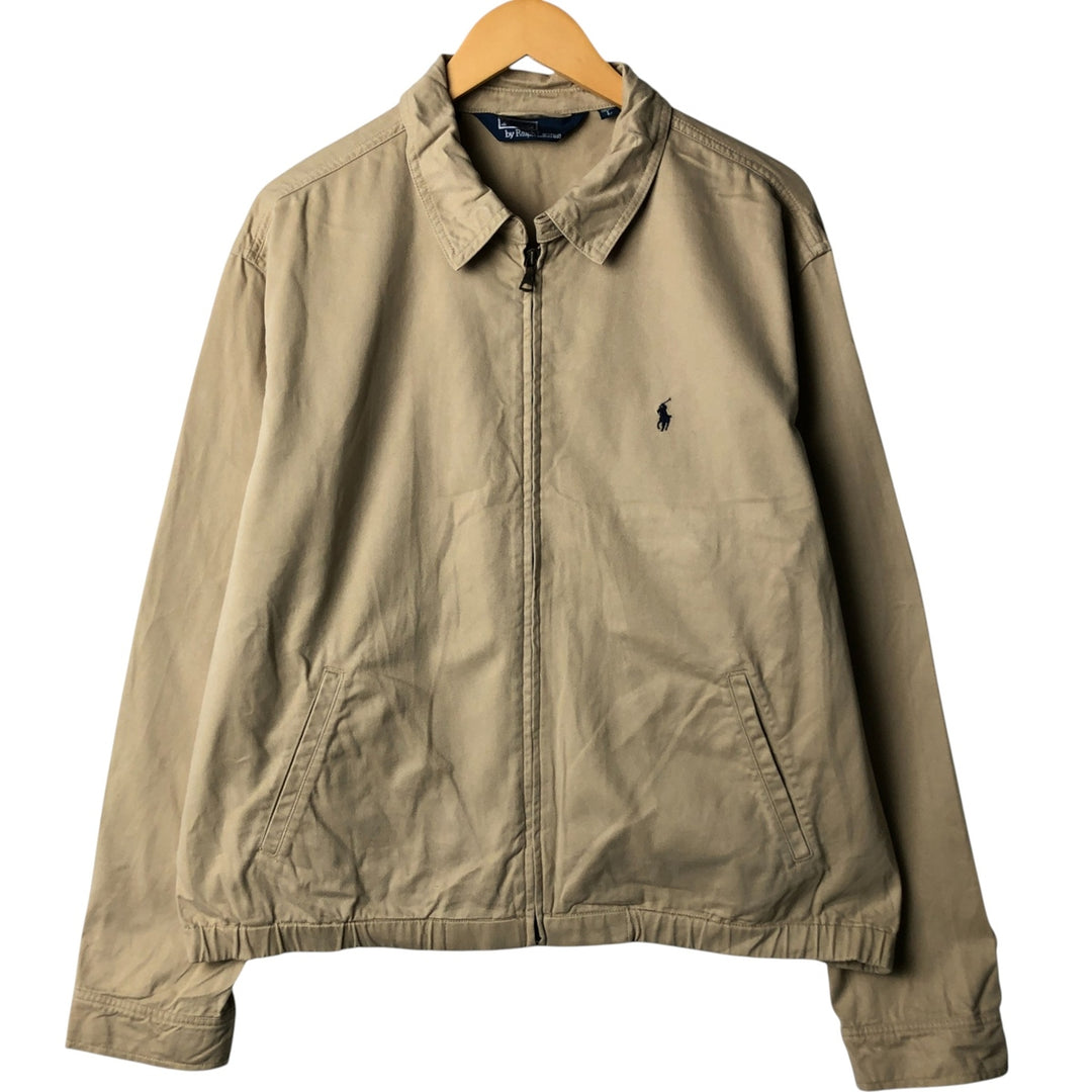 Ralph Lauren POLO by Ralph Lauren Swing Top Sports Jacket Men's L size cotton Beige type Vintage Second Hand