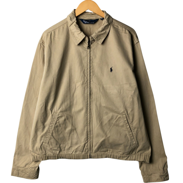 Ralph Lauren POLO by Ralph Lauren Swing Top Sports Jacket Men's L size cotton Beige type Vintage Second Hand