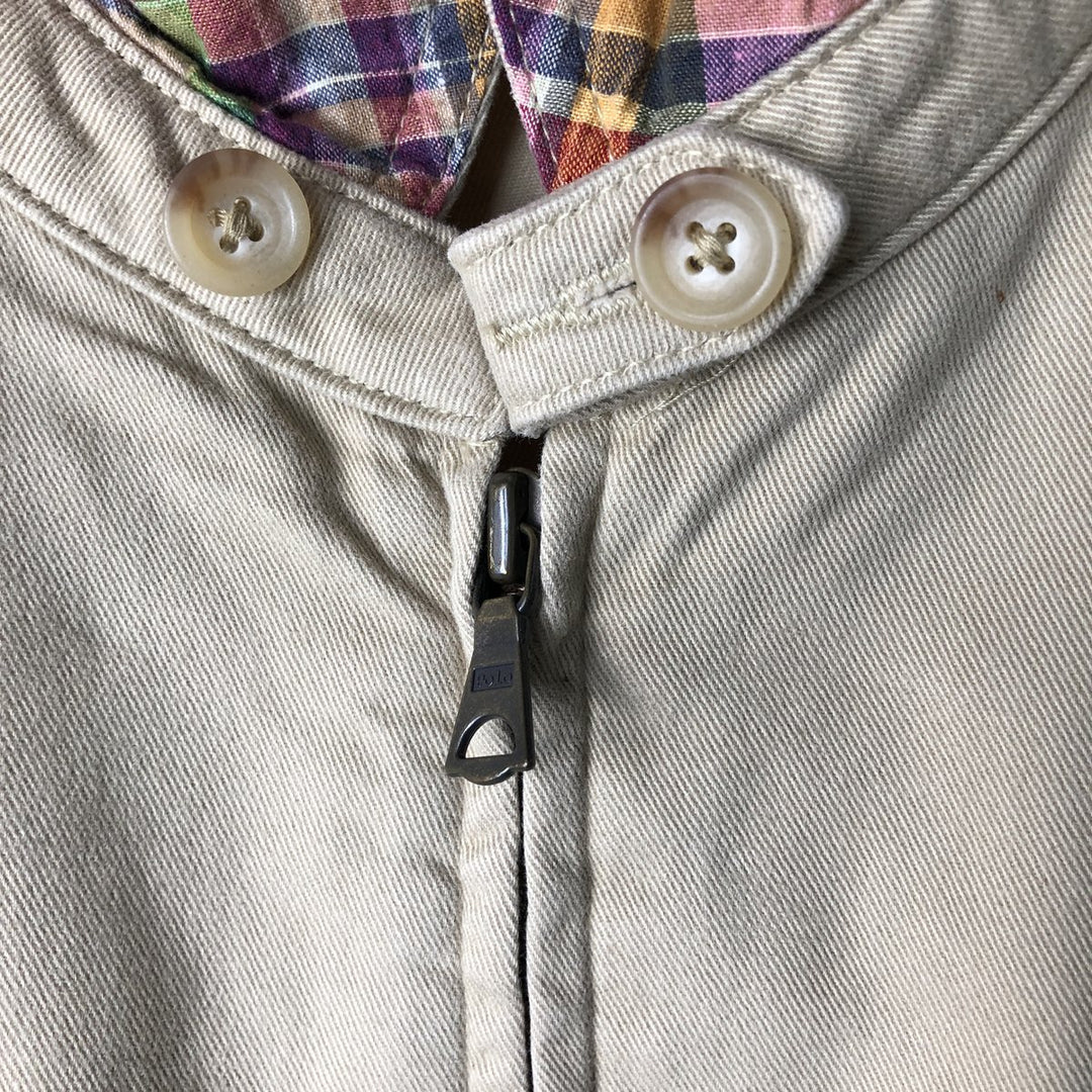 Ralph Lauren POLO by Ralph Lauren Swing Top Sports Jacket Men's L size cotton Beige type Vintage Second Hand