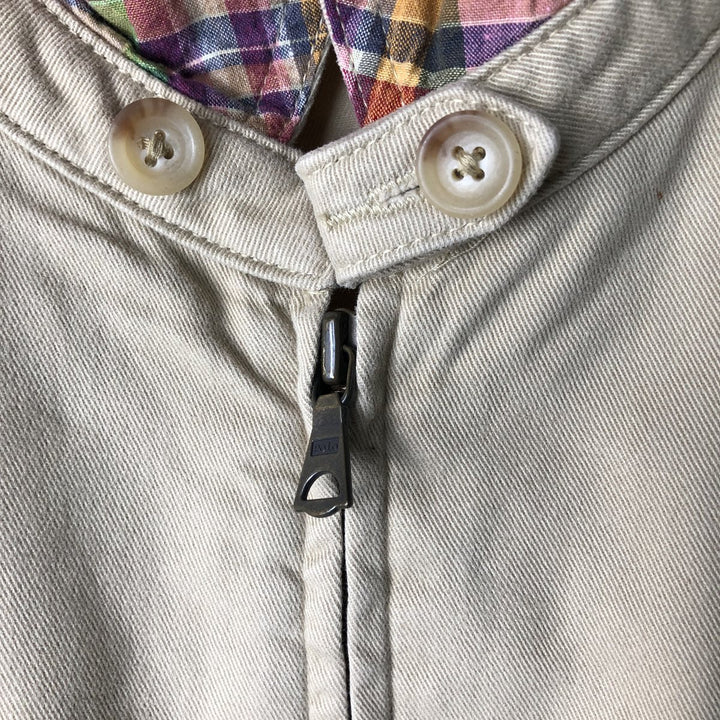 Ralph Lauren POLO by Ralph Lauren Swing Top Sports Jacket Men's L size cotton Beige type Vintage Second Hand
