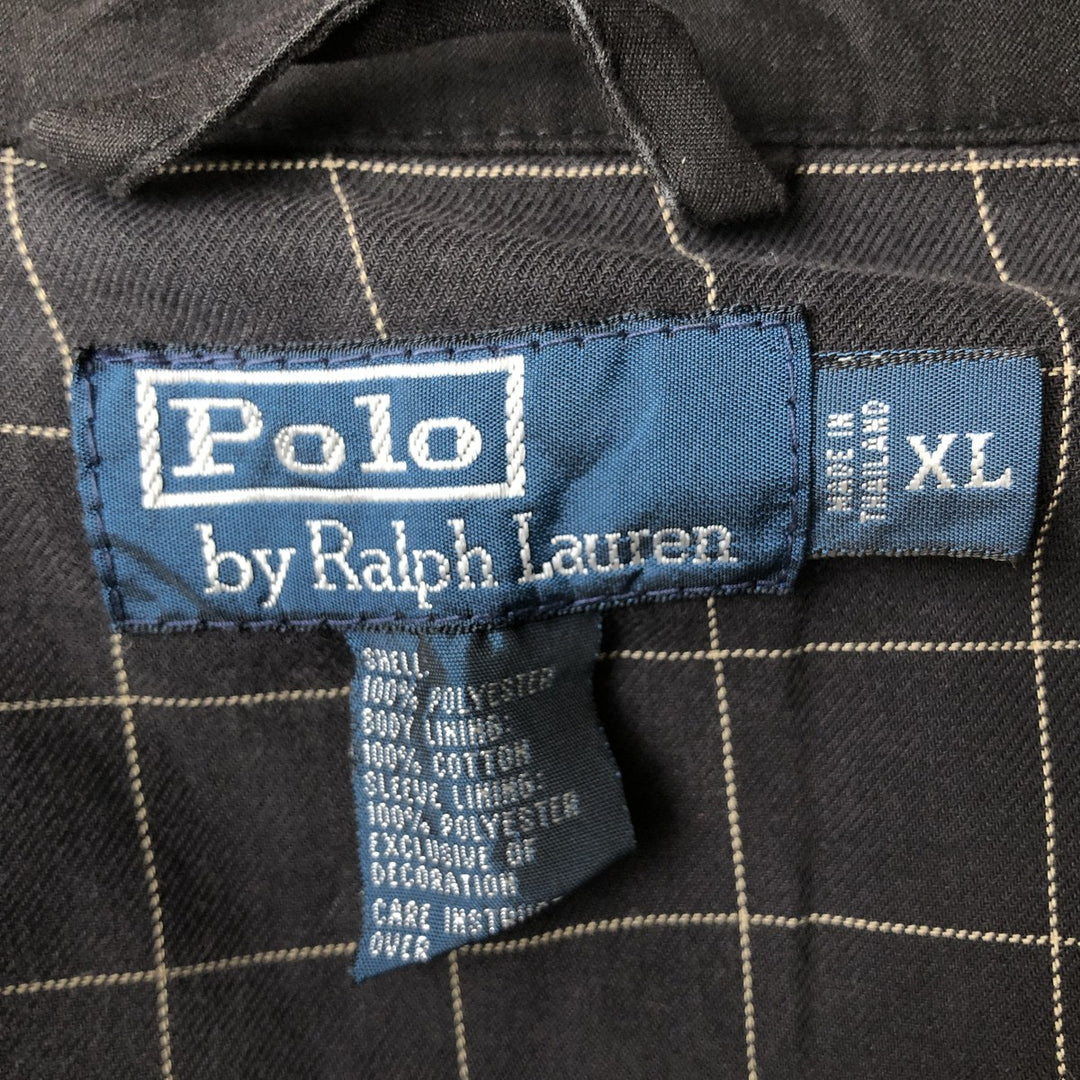 Ralph Lauren POLO by Ralph Lauren Swing Top Sports Jacket Men's XL polyester black type Vintage Second Hand
