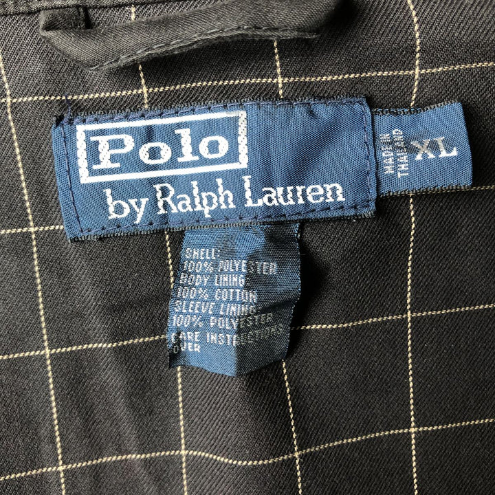 Ralph Lauren POLO by Ralph Lauren Swing Top Sports Jacket Men's XL polyester black type Vintage Second Hand